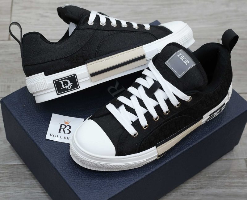 Giày Dior B23 Low Top Black CD Diamond Best Quality