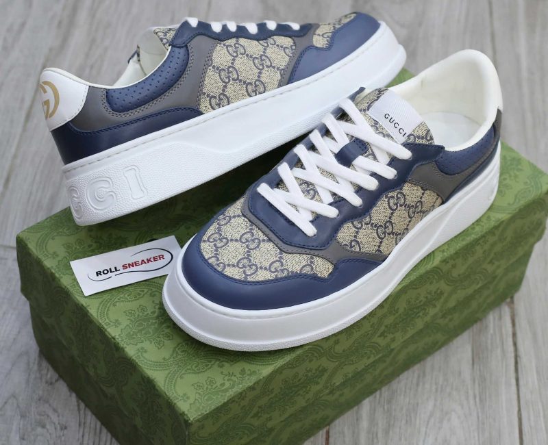 Giày Gucci GG Sneaker ‘Blue Beige’ Like Auth