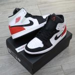 Giày Nike Air Jordan 1 Mid SE 'Union Black Toe' Real