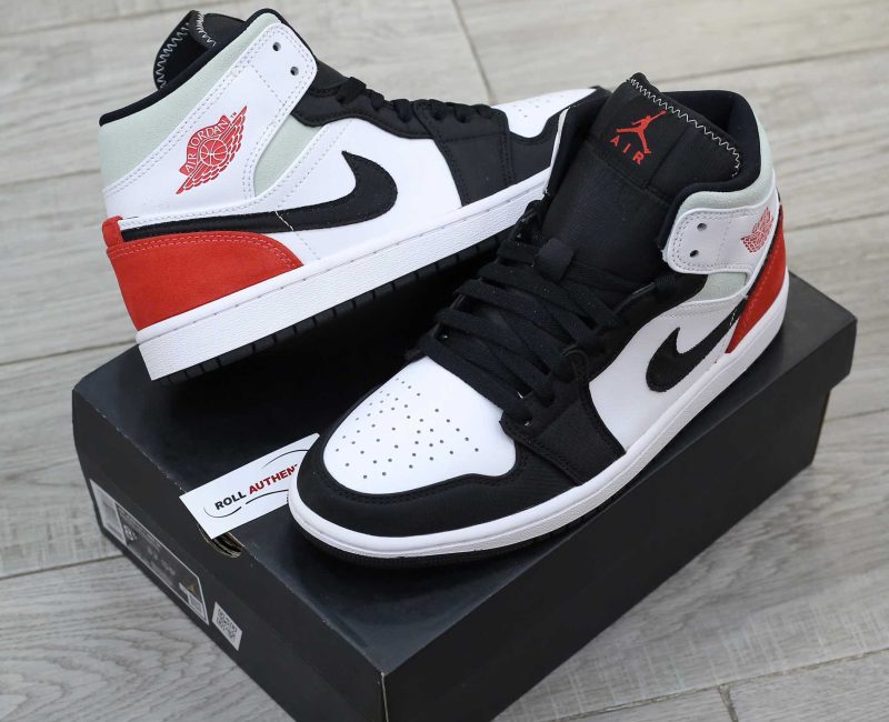 Giày Nike Air Jordan 1 Mid SE 'Union Black Toe' Real