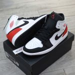 Giày Nike Air Jordan 1 Mid SE 'Union Black Toe' Real