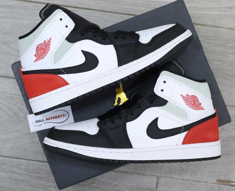 Giày Nike Air Jordan 1 Mid SE 'Union Black Toe' Real