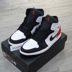 Giày Nike Air Jordan 1 Mid SE 'Union Black Toe' Real