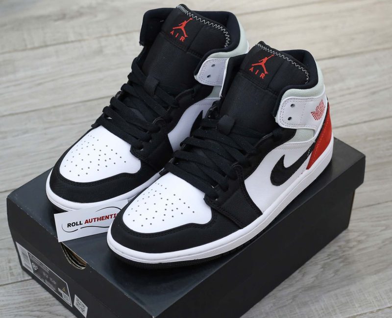 Giày Nike Air Jordan 1 Mid SE 'Union Black Toe' Real