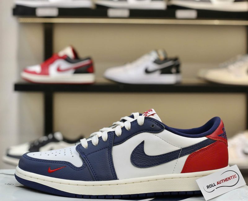 Giày Nike Air Jordan 1 Retro Low OG Howard University Real