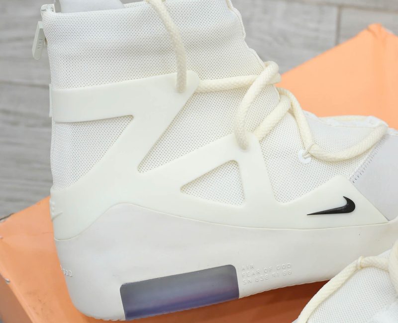 Giày Nike Air x FEAR OF GOD 1 'Sail' Canvas-Leather High Best Quality