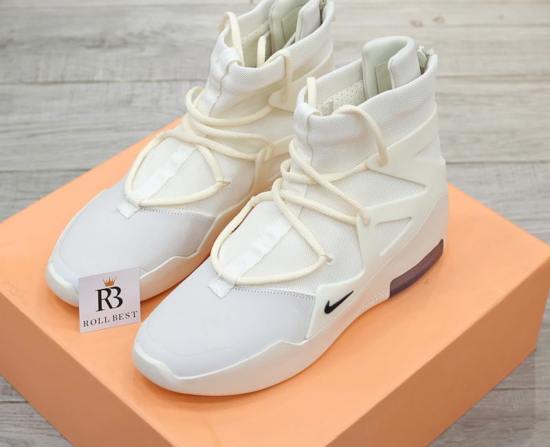 Giày Nike Air x FEAR OF GOD 1 'Sail' Canvas-Leather High Best Quality