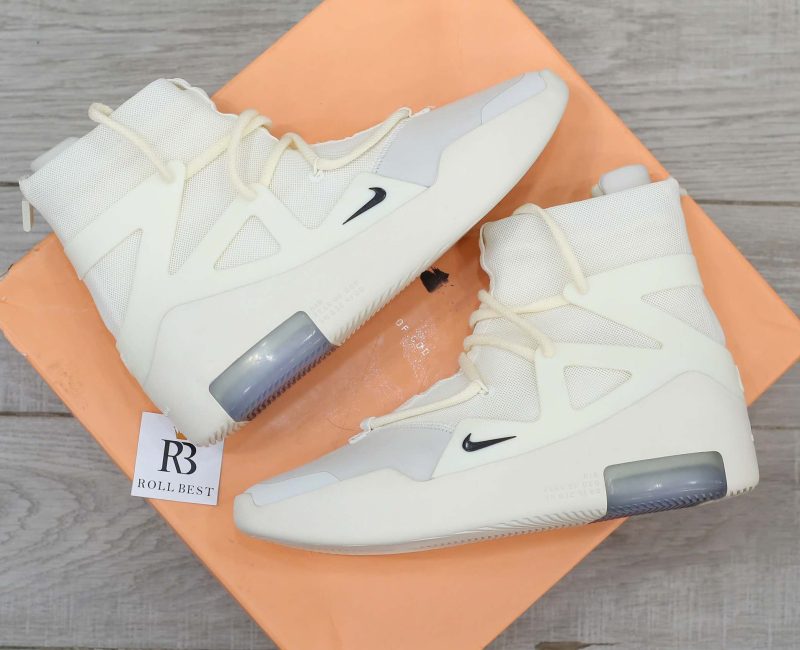 Giày Nike Air x FEAR OF GOD 1 'Sail' Canvas-Leather High Best Quality