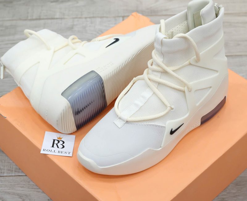 Giày Nike Air x FEAR OF GOD 1 'Sail' Canvas-Leather High Best Quality