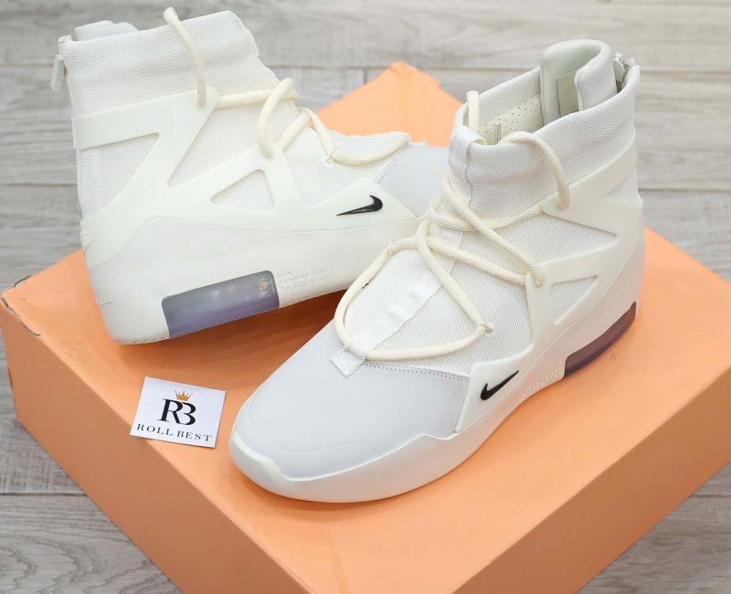 Giày Nike Air x FEAR OF GOD 1 'Sail' Canvas-Leather High Best Quality