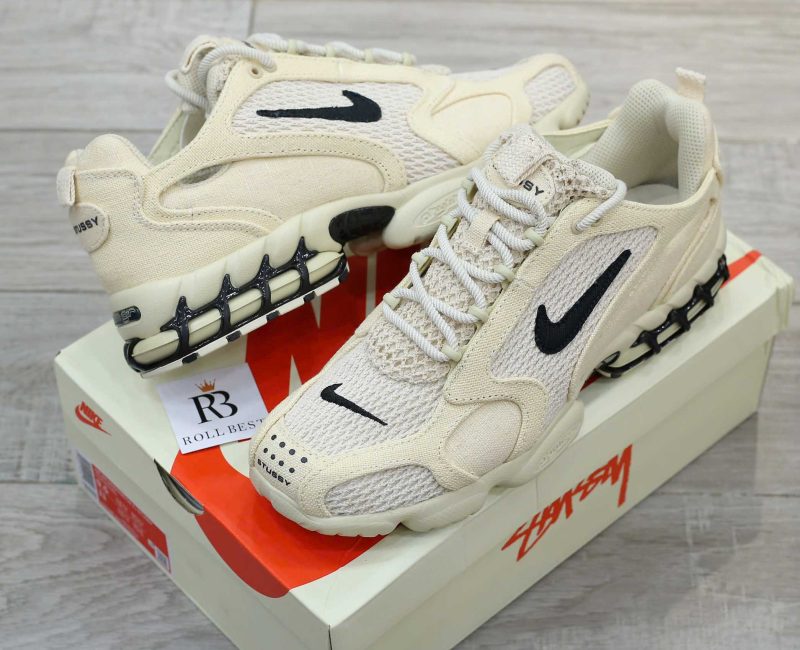 Giày Nike Air Zoom Spiridon Cage 2 Stussy Fossil Best Quality