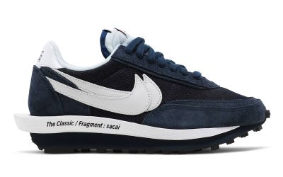 Giày Nike Fragment Design x Sacai x LDV Waffle ‘Blackened Blue’ Like Auth