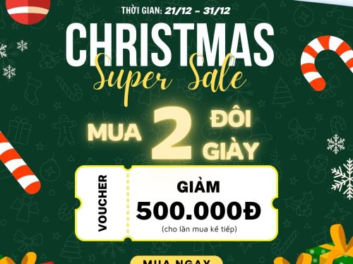 ĐÓN GIÁNG SINH RỘN RÀNG TẠI ROLL SNEAKER – NHẬN NGAY VOUCHER GIẢM 500K! 🎄