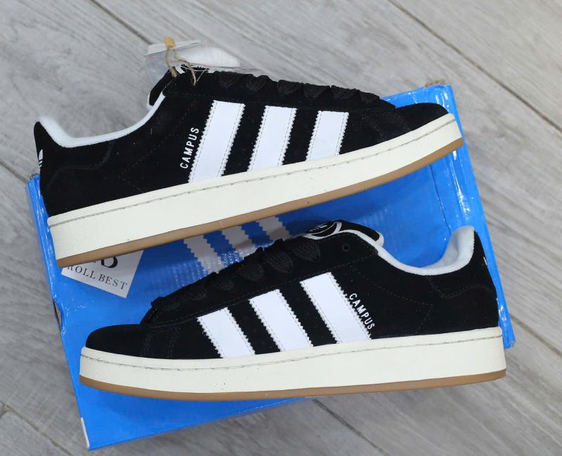 Giày Adidas Campus Black White Gum Best Quality