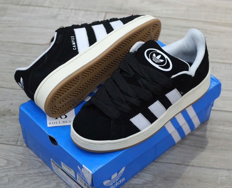 Giày Adidas Campus Black White Gum Best Quality