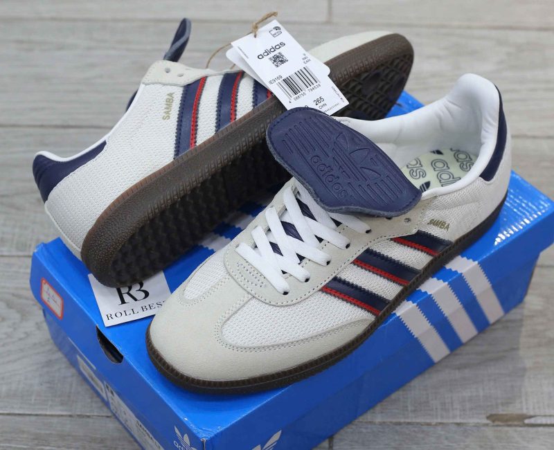 Giày Adidas Samba LT ‘Crystal White Dark Blue’ Best Quality