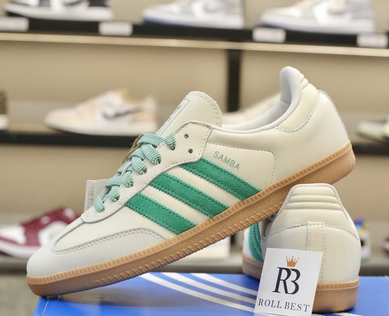 Giày Adidas Samba OG Off White Court Green Best Quality