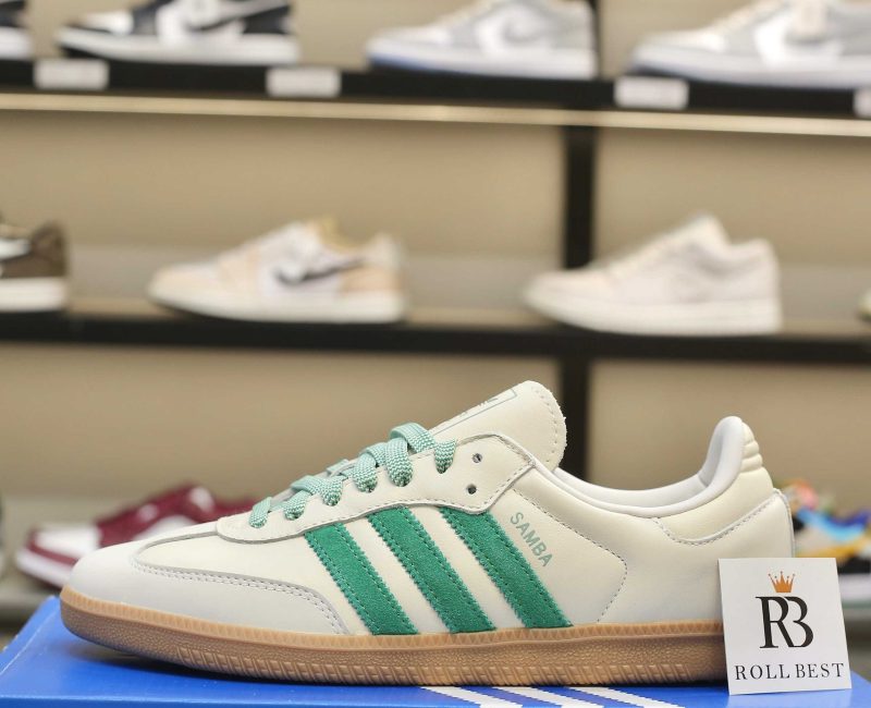 Giày Adidas Samba OG Off White Court Green Best Quality