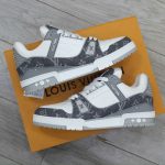 Giày Louis Vuitton LV Trainer Monogram Denim Grey Best Quality