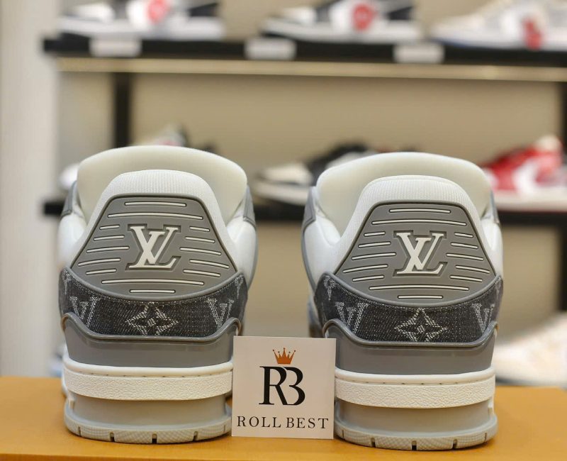 Giày Louis Vuitton LV Trainer Monogram Denim Grey Best Quality