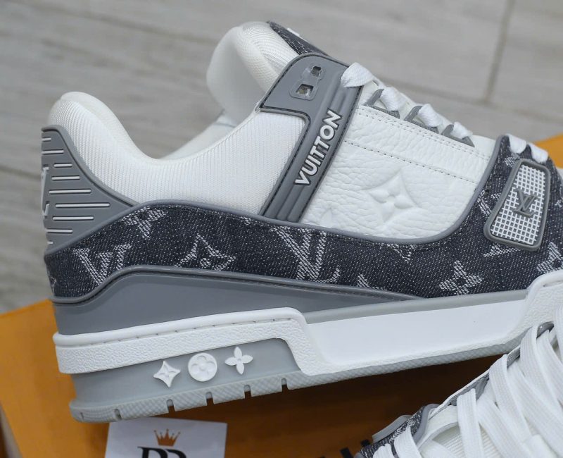 Giày Louis Vuitton LV Trainer Monogram Denim Grey Best Quality