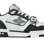 Giày Louis Vuitton LV Trainer ‘Velcro Strap Black White’ Best Quality