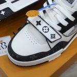 Giày Louis Vuitton LV Trainer ‘Velcro Strap Black White’ Best Quality