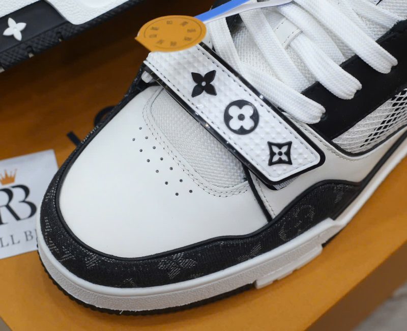 Giày Louis Vuitton LV Trainer ‘Velcro Strap Black White’ Best Quality