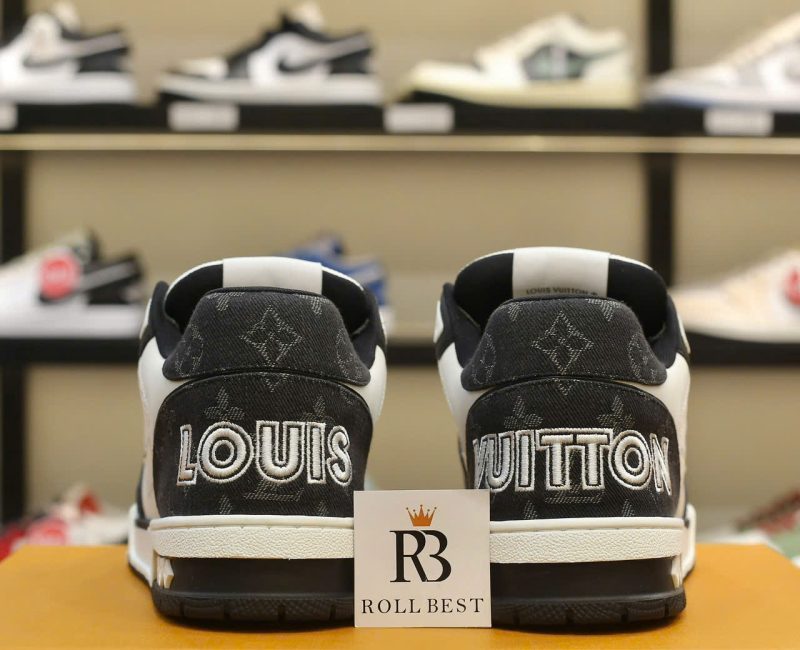 Giày Louis Vuitton LV Trainer ‘Velcro Strap Black White’ Best Quality