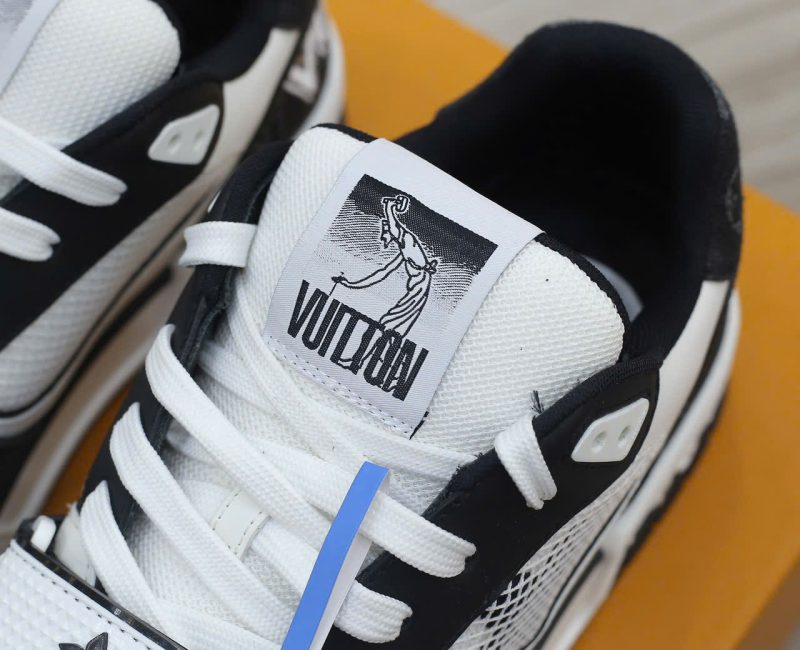 Giày Louis Vuitton LV Trainer ‘Velcro Strap Black White’ Best Quality