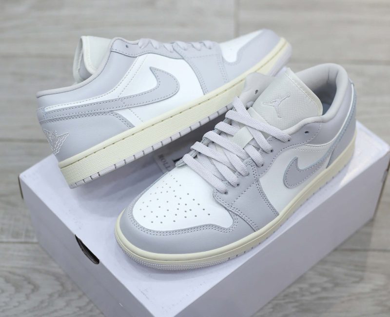 Giày Nike Air Jordan 1 Low ‘Light Grey Sail’ Best Quality