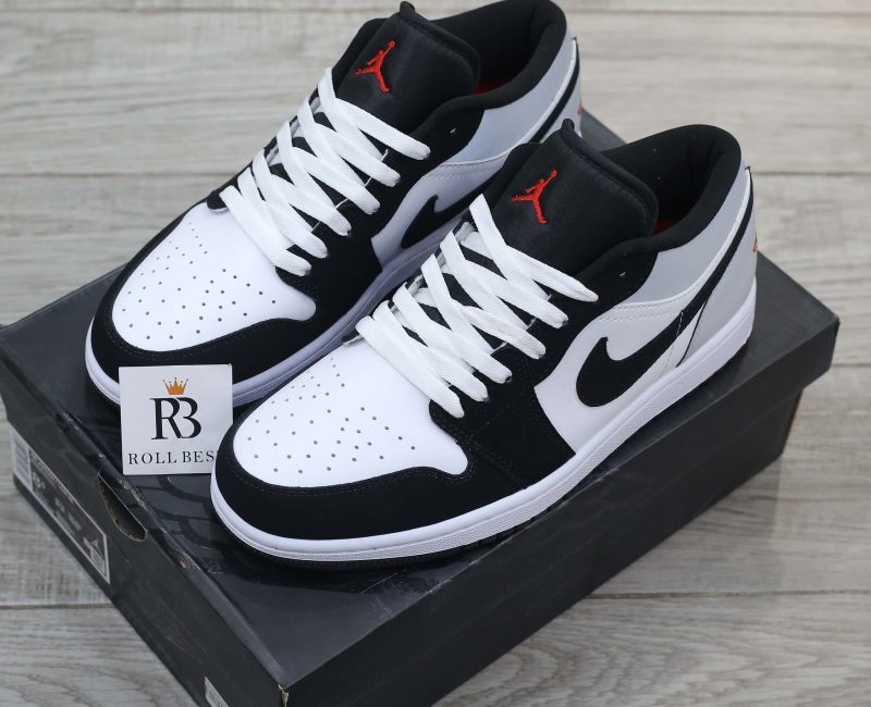 Giày Nike Air Jordan 1 Low SE White Fire Red Black Matte Silver Best Quality