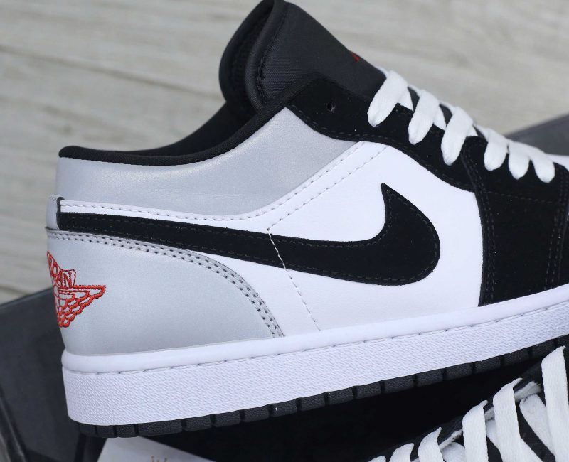 Giày Nike Air Jordan 1 Low SE White Fire Red Black Matte Silver Best Quality