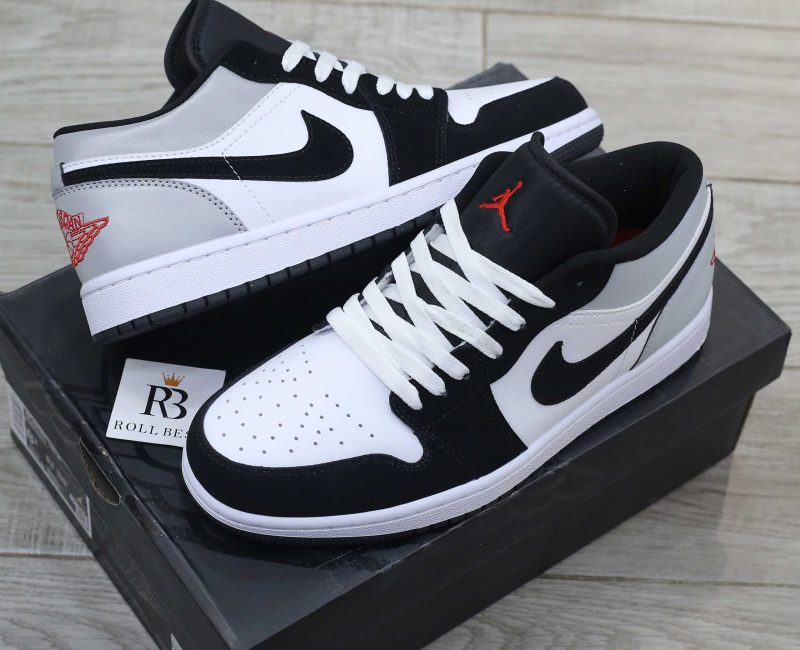 Giày Nike Air Jordan 1 Low SE White Fire Red Black Matte Silver Best Quality