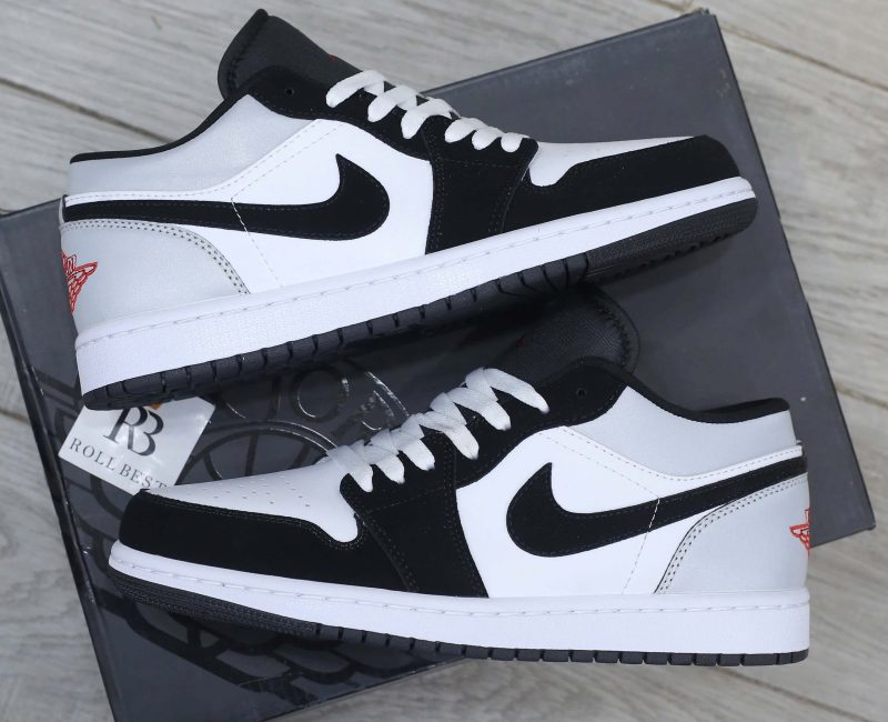 Giày Nike Air Jordan 1 Low SE White Fire Red Black Matte Silver Best Quality