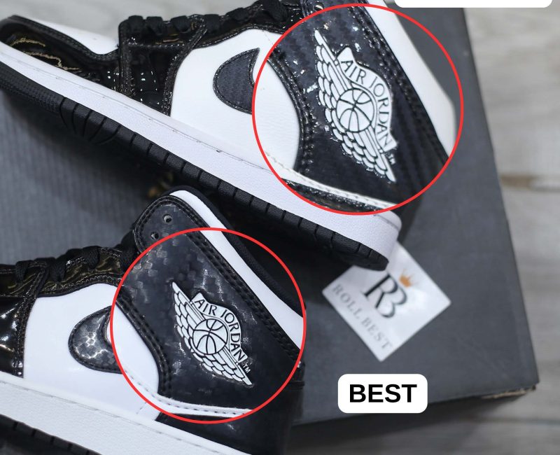 Giày Nike Air Jordan 1 Mid ‘Carbon Fiber’ Best Quality