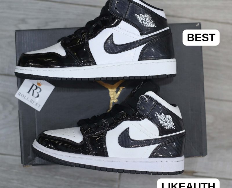 Giày Nike Air Jordan 1 Mid ‘Carbon Fiber’ Best Quality