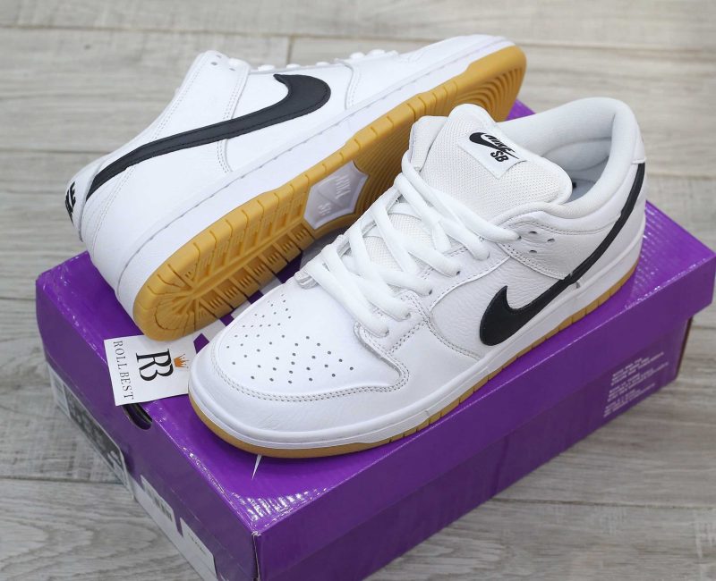 Giày Nike SB Dunk Low Pro White Gum Best Quality