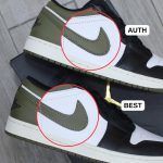 So sánh Giày Nike Air Jordan 1 Low Black Toe Medium Olive Men’s