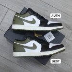 So sánh Giày Nike Air Jordan 1 Low Black Toe Medium Olive Men’s