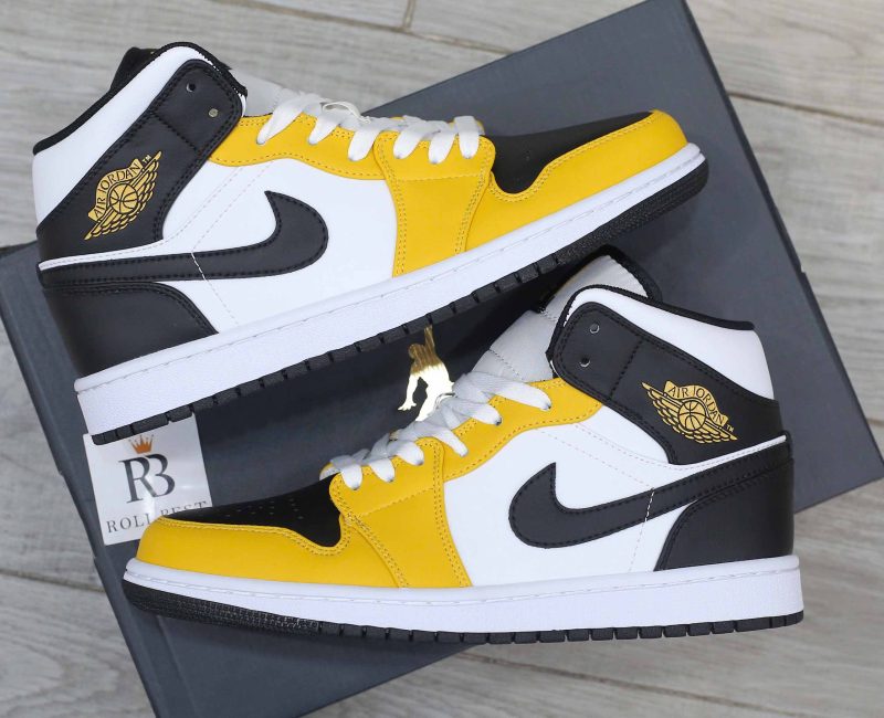 Giày Nike Air Jordan 1 Mid ‘Yellow Ochre’ Best Quality