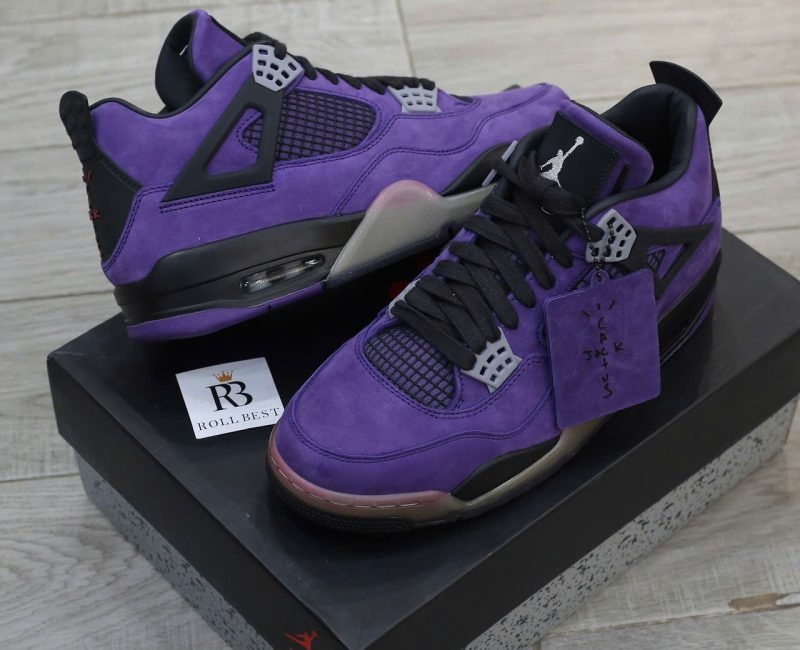 Giày Nike Air Jordan 4 Retro Travis Scott Purple Best Quality