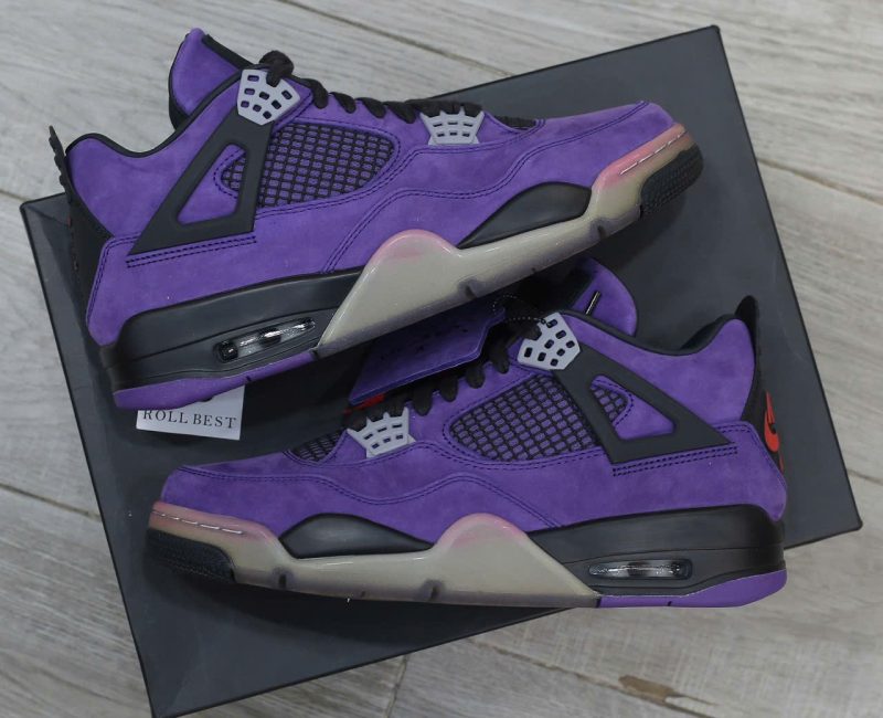 Giày Nike Air Jordan 4 Retro Travis Scott Purple Best Quality