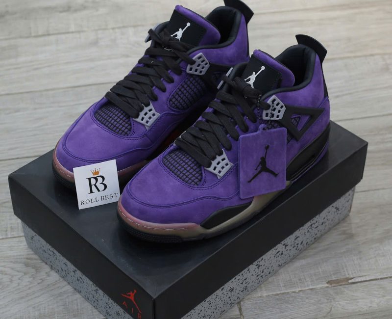 Giày Nike Air Jordan 4 Retro Travis Scott Purple Best Quality