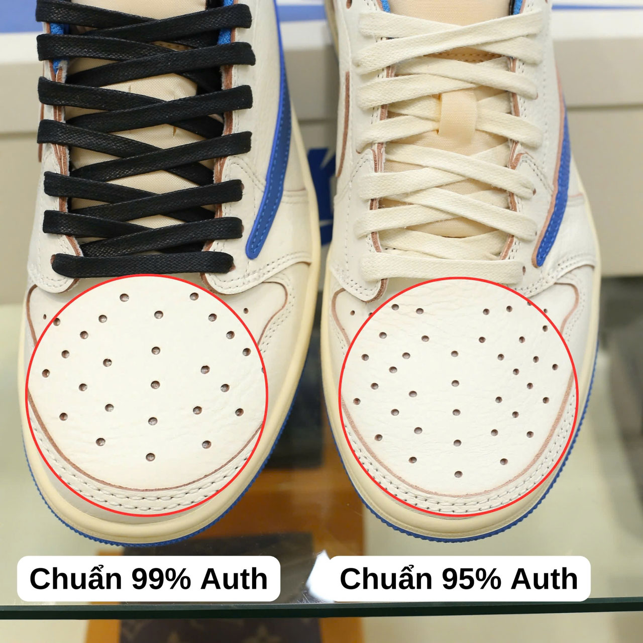 So Sánh Giày Nike Air Jordan 1 Low Travis Scott x Fragment 2.0 2025