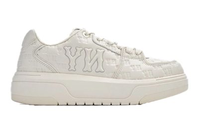 Giày MLB Chunky Liner Embo Mono Cooperstown White Chuẩn 99% Auth