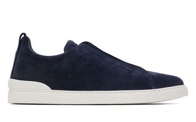 Giày Zegna Utility Blue Suede Triple Stitch Chuẩn 99% Auth