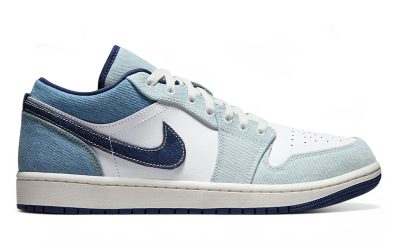 Giày Nike Air Jordan 1 Low SE Denim Star Blue Chuẩn 99% Auth