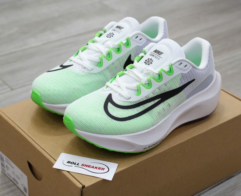 Giày Nike Zoom Fly 5 ‘White Green Strike Blue’ Chuẩn 99% Auth