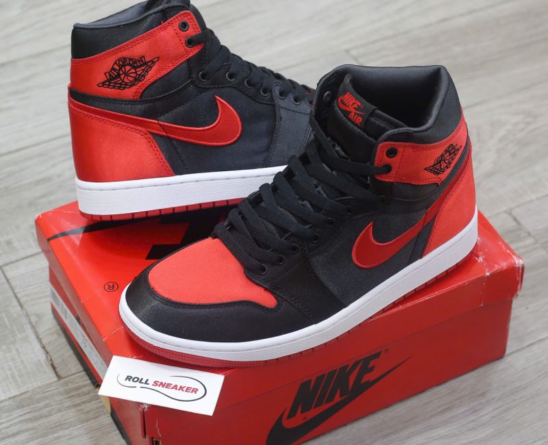 Giày Air Jordan 1 Retro High OG Satin Bred Chuẩn 99% Auth